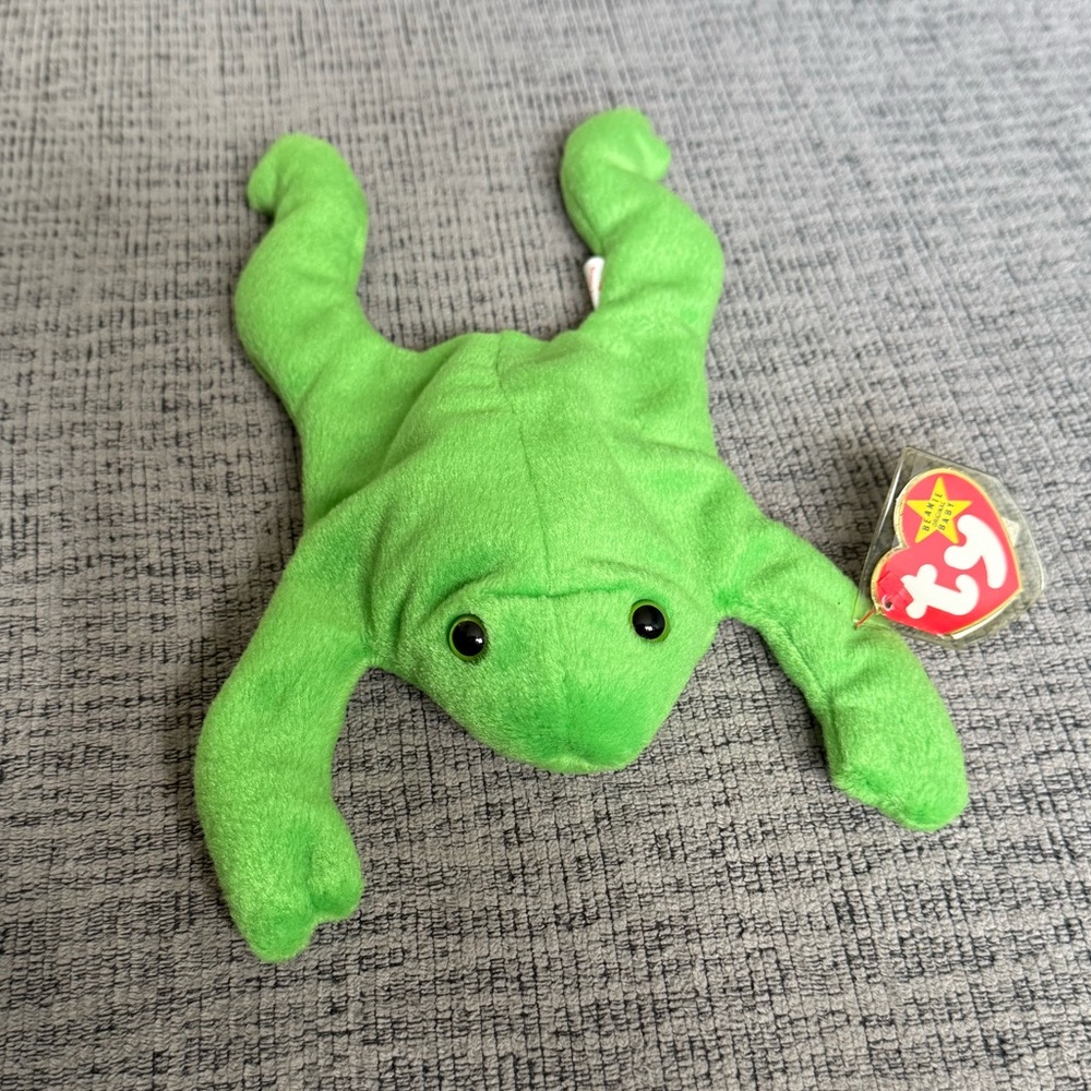 Legs the Frog Beanie Baby by Ty with Tag Protector